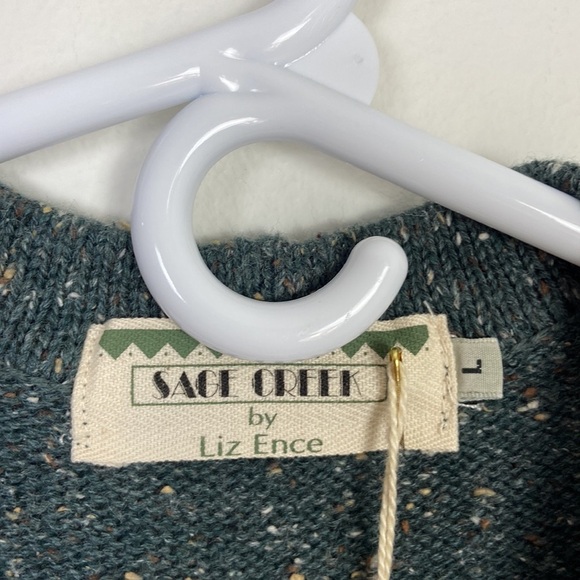 NWT Sage Creek Womens Large Knit Button Up Vintage Retro Vest Moose Outdoors 90s - Picture 5 of 9